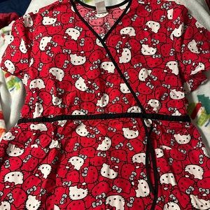 Hello Kitty scrub top
